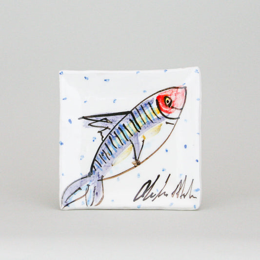 Ceramic Mug and Plate Sets  - Mackerel Fish Design - Gifts for Him